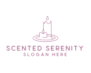 Scented Candle Decoration logo design