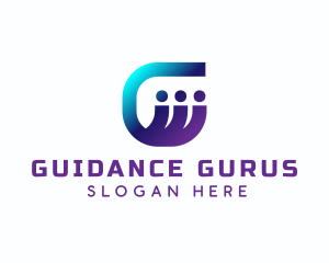 Modern Group Wave Letter G logo design