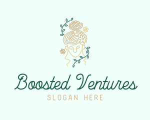 Vine Woman Beauty logo design