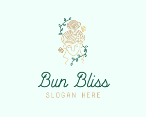 Vine Woman Beauty logo design