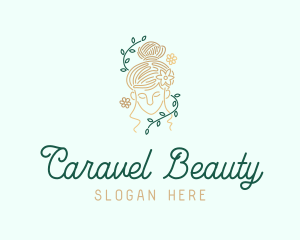 Vine Woman Beauty logo design