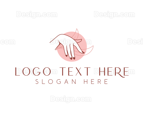 Woman Skincare Hand Logo