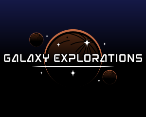 Planet Galaxy Observatory logo design