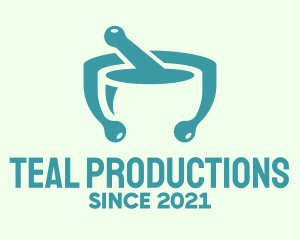 Teal Mortar & Pestle logo