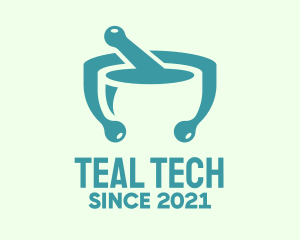 Teal Mortar & Pestle logo