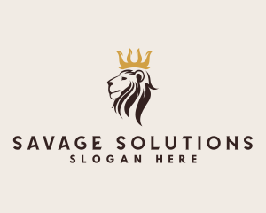 Royal Lion Crown logo design