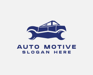 Auto Mechanic Wrench logo design