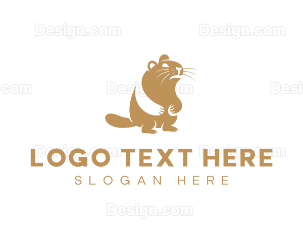 Beaver Wildlife Animal Logo