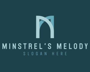 Modern Arch Letter M logo design