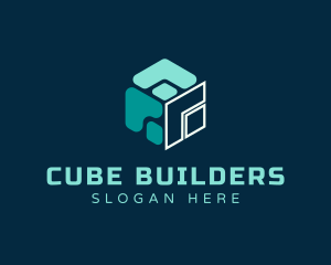 Modern 3d Abstract Cube logo design