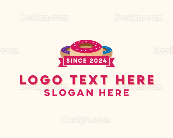 Sweet Doughnut Pastry Logo