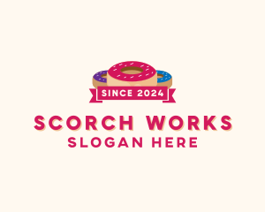 Sweet Doughnut Pastry Logo