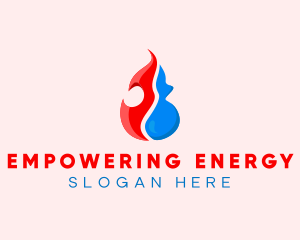 Fire Water Energy  logo design