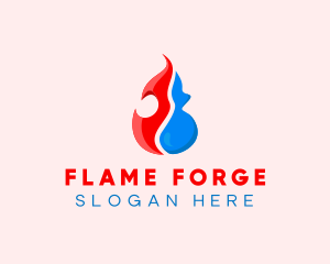 Fire Water Energy  logo design