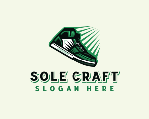 Sneakers Shoe Footwear logo design