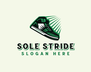 Sneakers Shoe Footwear logo design