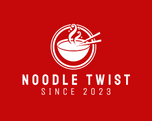 Noodle Soup Bowl logo design