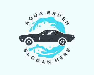 Car Water Splash logo design