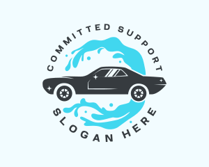 Car Water Splash logo design