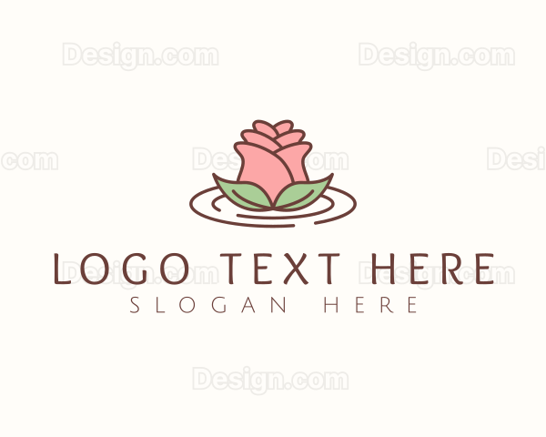 Rose Flower Bud Logo