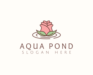 Rose Flower Bud logo design