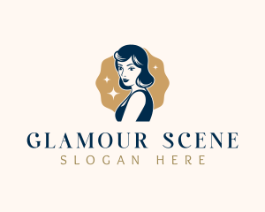 Pinup Woman Lady logo