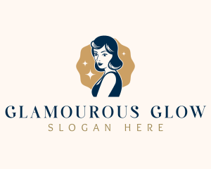 Pinup Woman Lady logo design