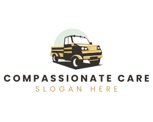 Pickup Truck Moving Vehicle Logo