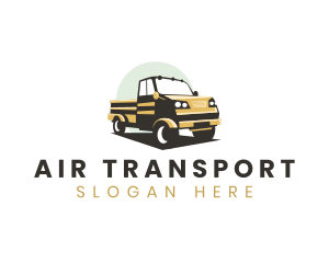 Pickup Truck Moving Vehicle logo design