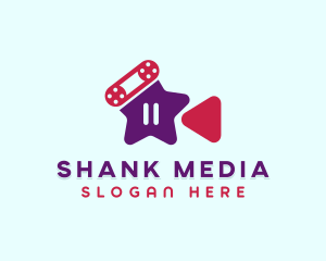 Star Media Player logo design