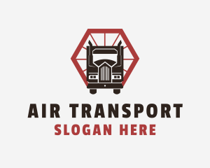 Delivery Truck Transport logo design