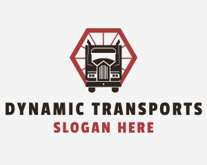 Delivery Truck Transport logo design