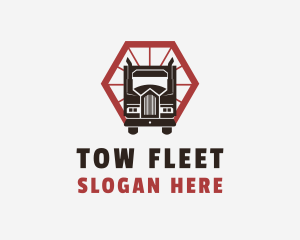 Delivery Truck Transport logo design