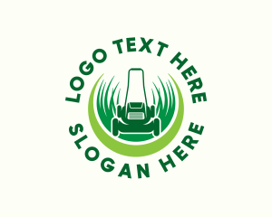 Lawn Mower Landscaping logo