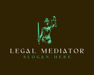 Lady Justice Legal logo design