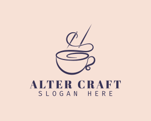 Sewing Thread Cup logo design