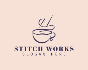 Sewing Thread Cup logo design