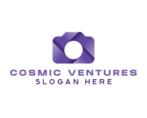 Violet Shutter Camera logo design