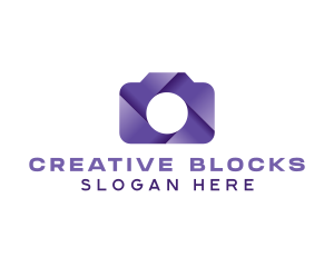 Violet Shutter Camera logo design