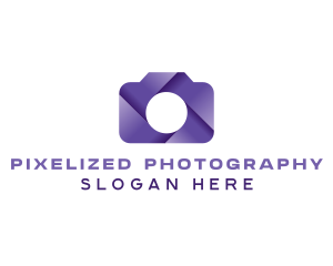 Violet Shutter Camera logo design