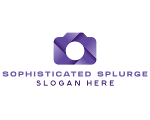 Violet Shutter Camera logo design