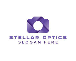 Violet Shutter Camera logo design