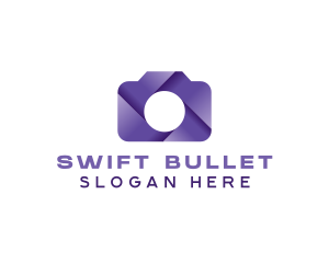 Violet Shutter Camera logo design