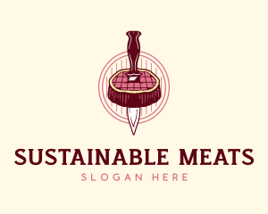 Beef Meat Steak logo