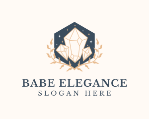 Elegant Crystal Jewelry logo design