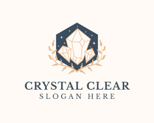 Elegant Crystal Jewelry logo design