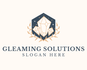 Elegant Crystal Jewelry logo design