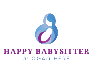 Gradient Mother Parenting logo design