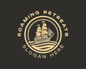 Ship Travel Sailing logo design