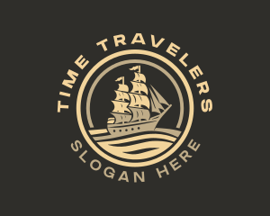 Ship Travel Sailing logo design